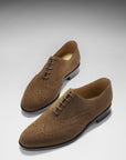Brown Suede Brogues, Welted Leather Sole