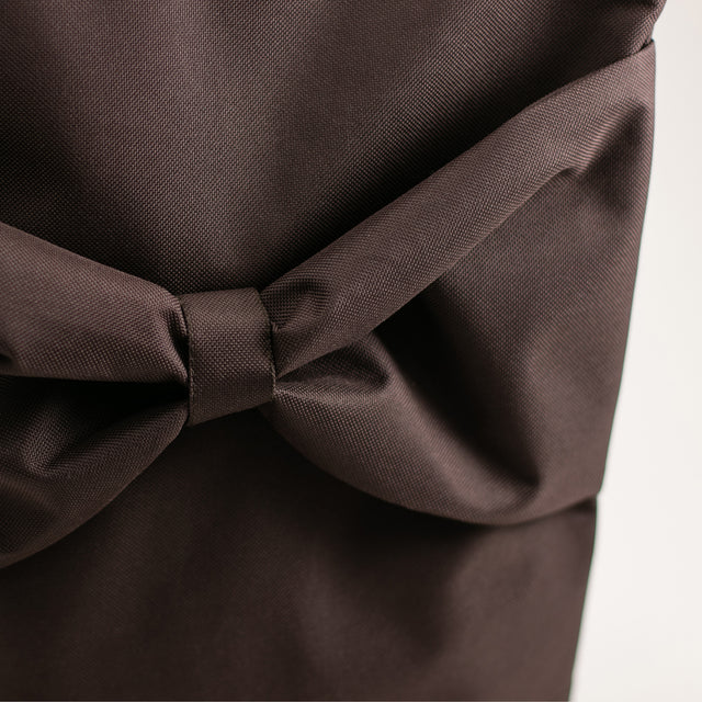 Waterproof Brown Backpack with Statement Bow