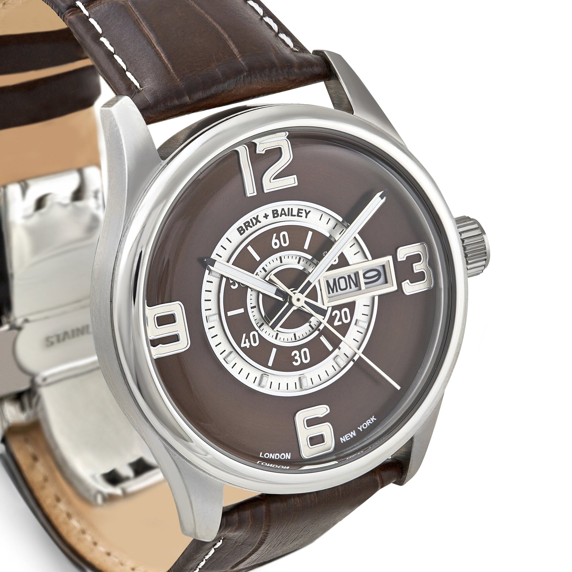 Brix+Bailey Simmonds Watch Brown Mens Watch Brix and Bailey