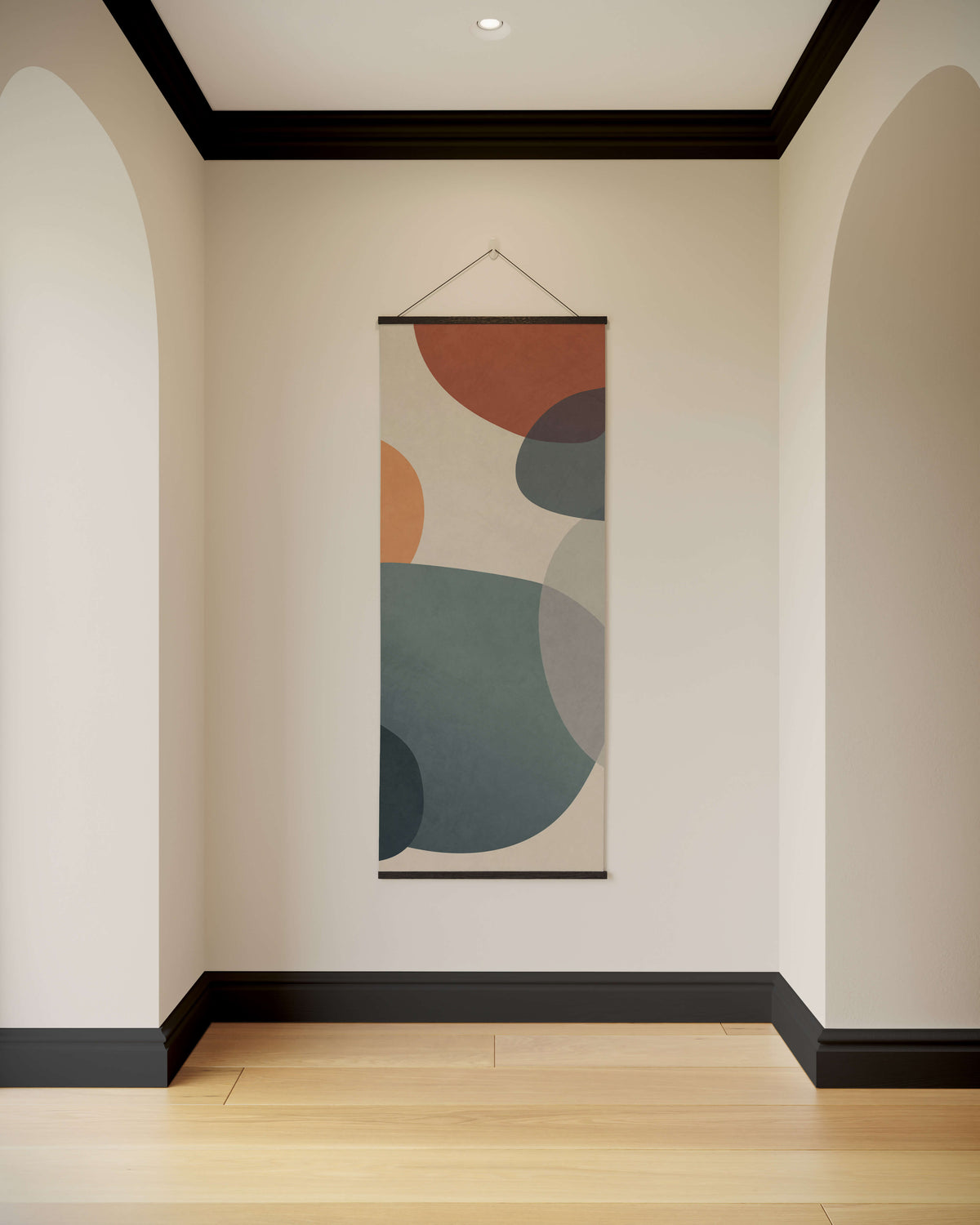 Soft Abstract Shapes Tapestry