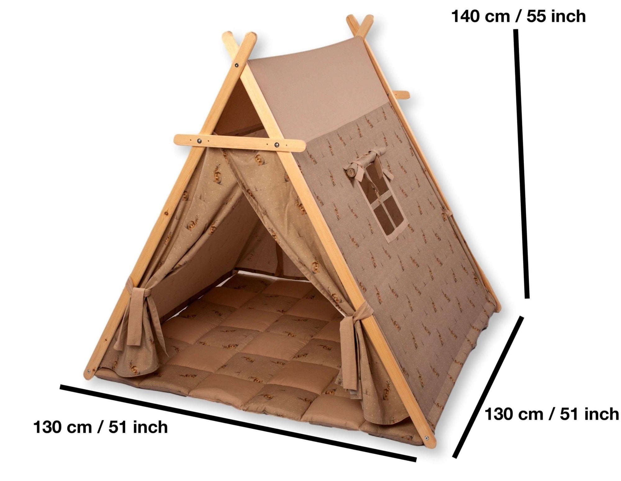 Bunny Play Tent &amp; Play Mat | Indoor Teepee for Kids-2