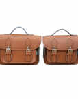 Handmade Leather Micro Satchel - Burnt Orange