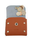 Handmade Leather Simple Coin Purse - Burnt Orange