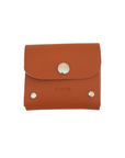 Handmade Leather Simple Coin Purse - Burnt Orange