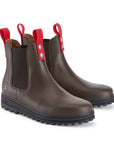 Busby Women's Winter Chelsea Boot, Brown Leather