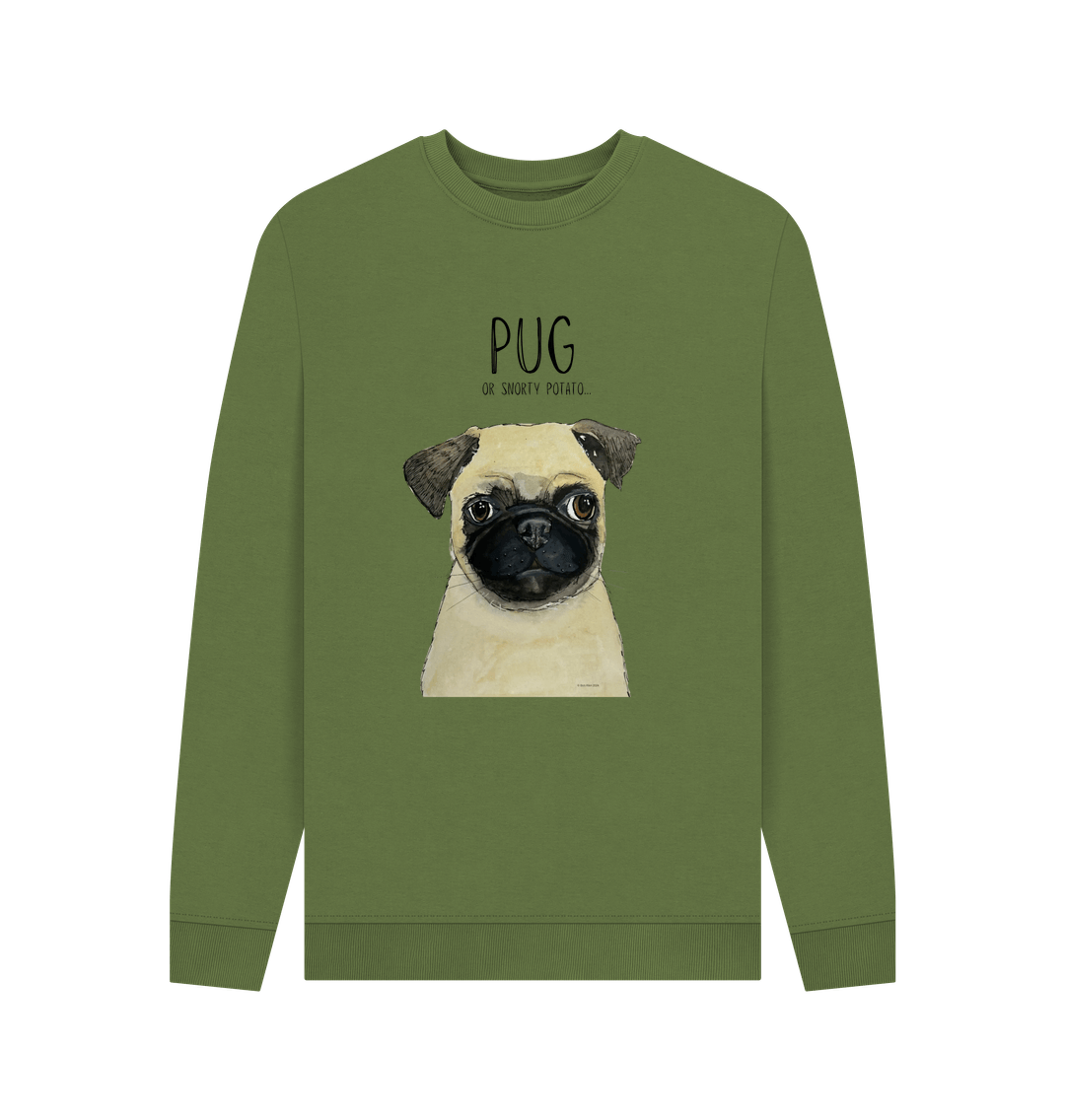 Pug or Snorty Potato? Men's Crew Neck Sweatshirt for Pug Lovers