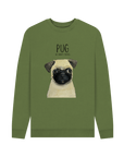 Pug or Snorty Potato? Men's Crew Neck Sweatshirt for Pug Lovers