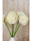 Cream Giant Allium Stem Faux Flower Arrangement