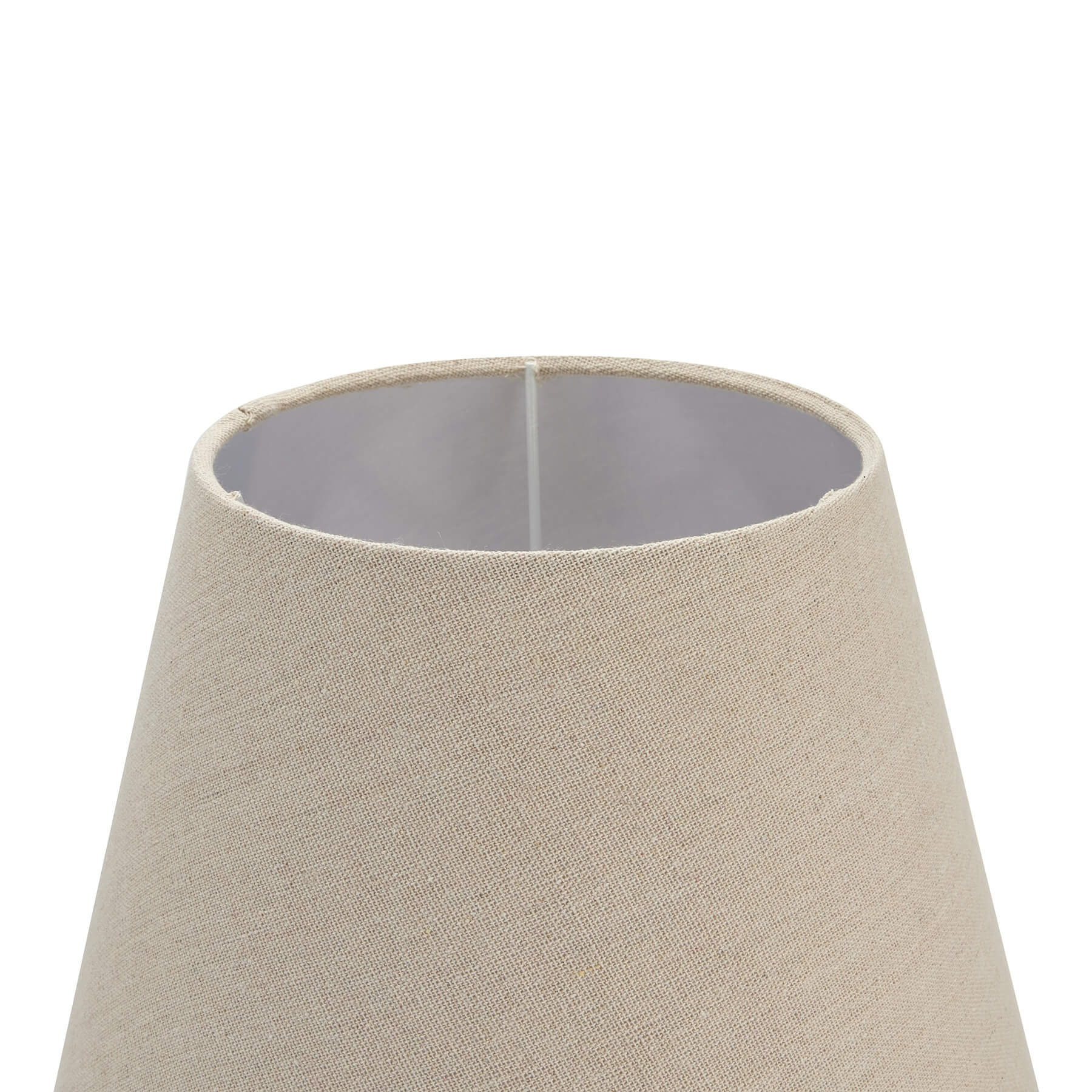 Wooden Column Table Lamp with Linen Shade