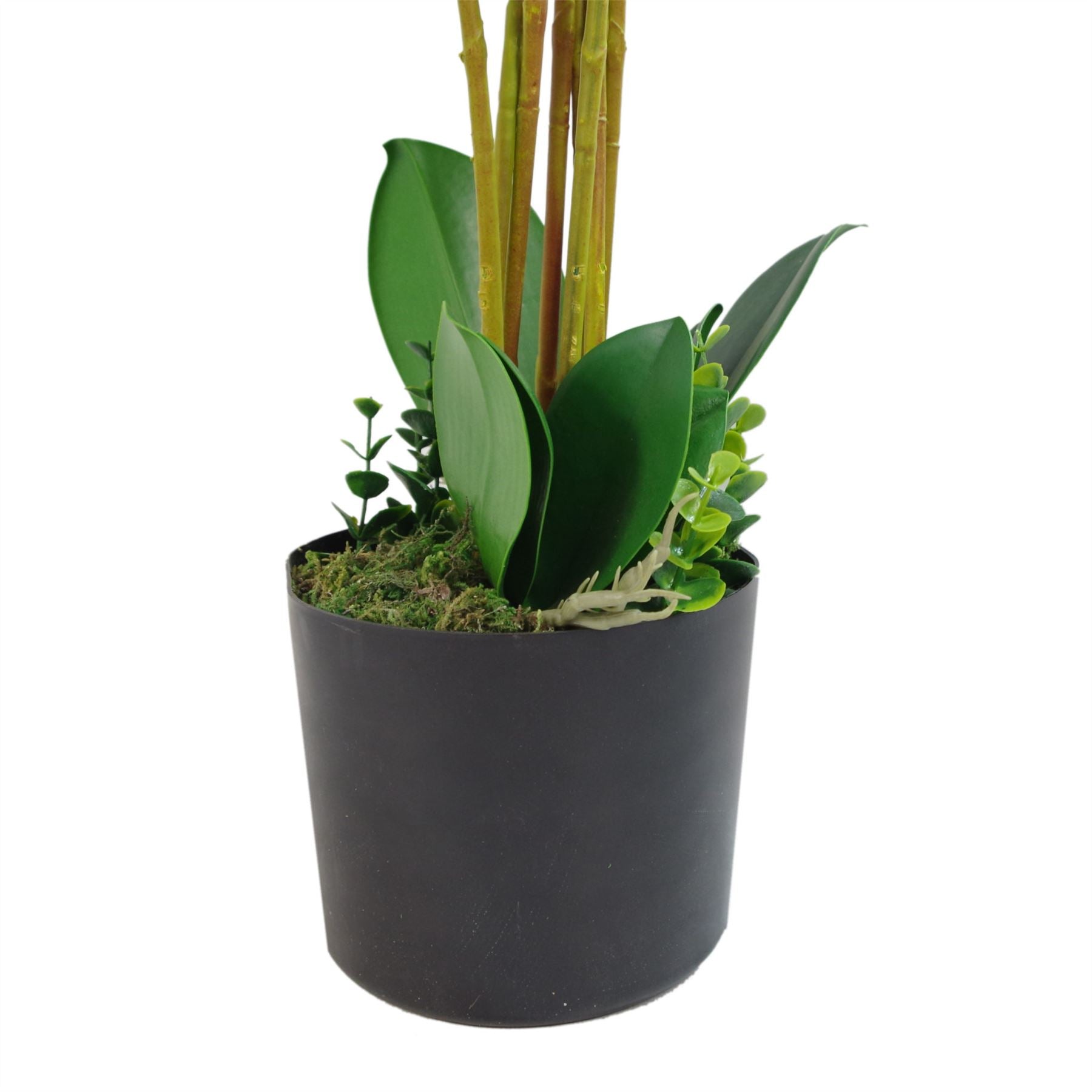 Artificial Deluxe Bush Orchid White 85cm Bush Orchid Lots of Flowers Botanik-2
