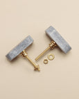 Veena Grey Stone Drawer Knobs