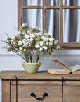 Light Green Ceramic Flower Holder for Arrangements