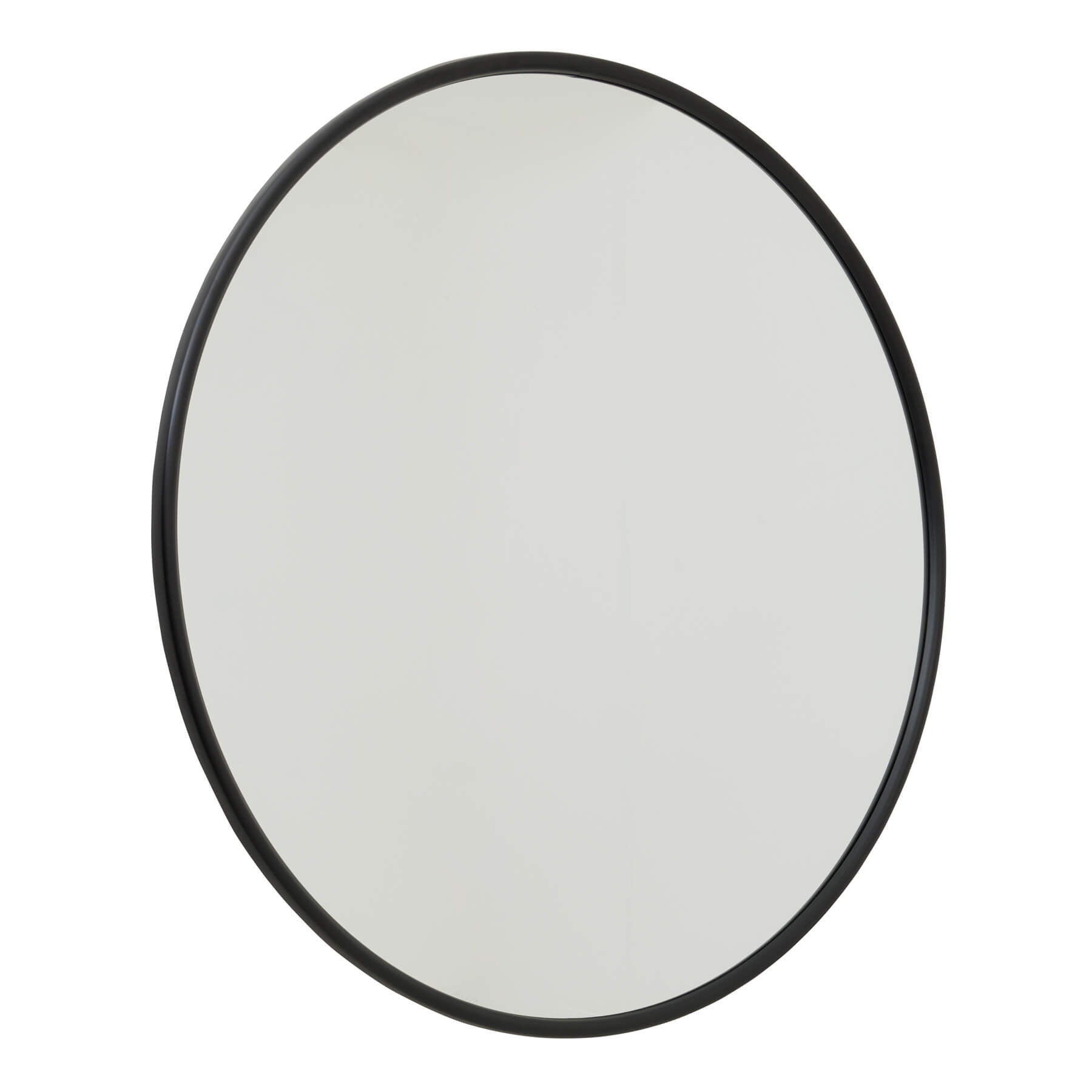 Elegant Black Round Metal Wall Mirror – Bold Statement Decor