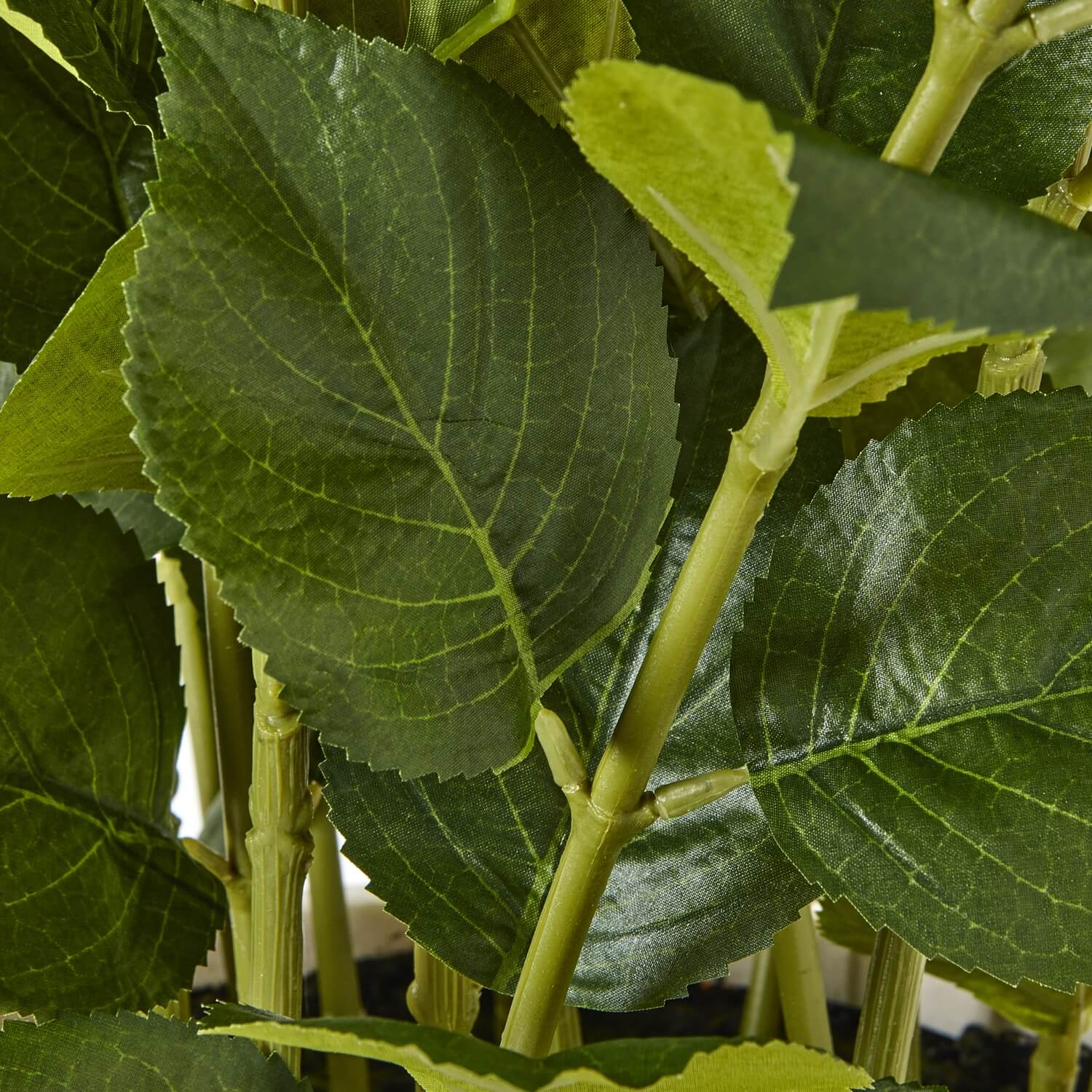 White Hydrangea Artificial Plant in Pot