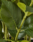 White Hydrangea Artificial Plant in Pot