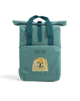 Fawn Chow Chow Chic: Aloof Floof Roll-Top Backpack