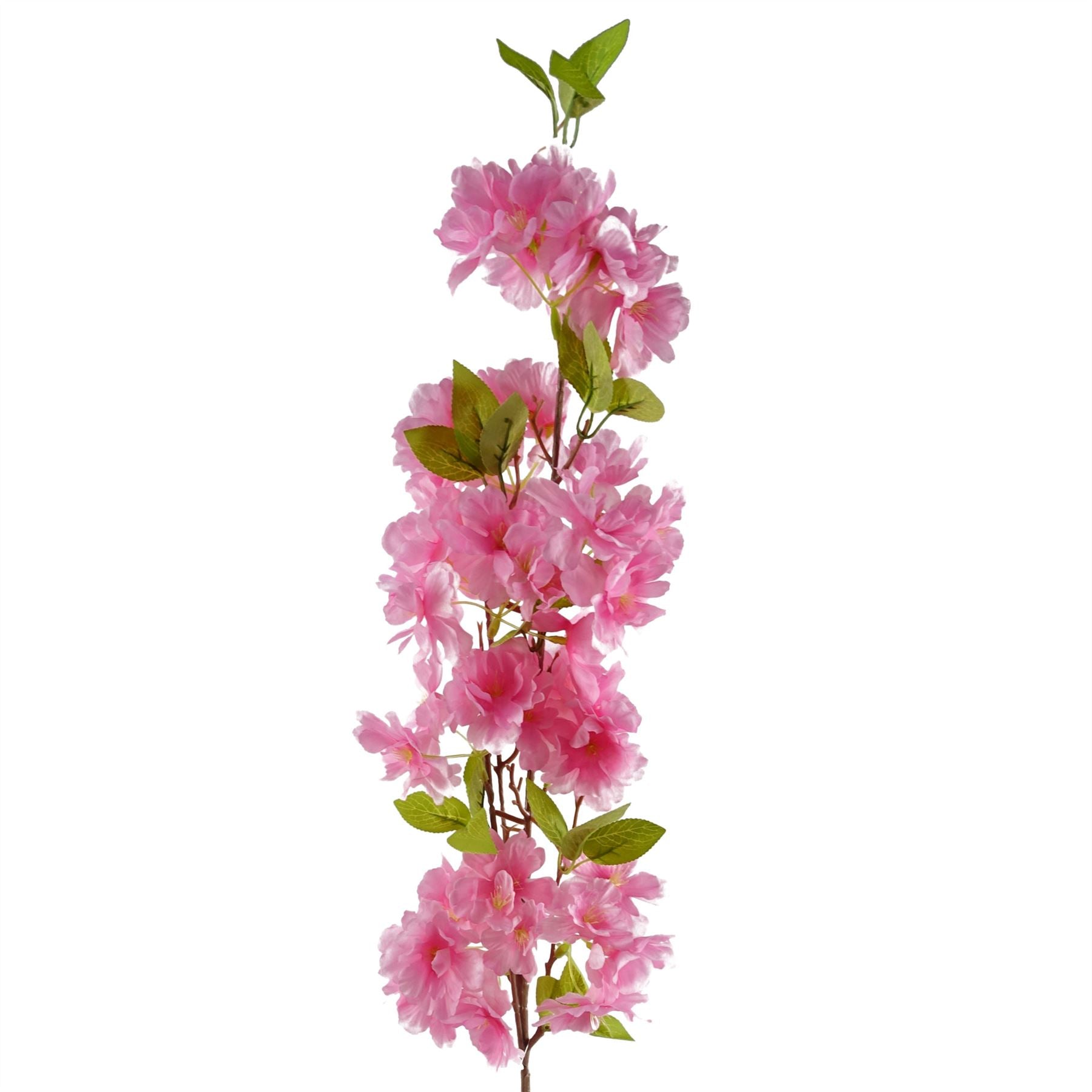 Pack of 6 x Artificial Flowers Pink Blossom Stem 100cm-4