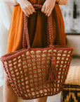 The Shopping Bag wicker & fabric