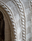 Cotton Cable Knit Throw 170cm x 130cm