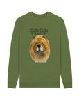 Stay Cozy in Style – Red Chow Chow Men's Crewneck Sweatshirt!