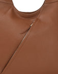 Camel Leather Shoulder Hobo Bag Ethical Sustainable Brix Bailey Leather Handbag Brand
