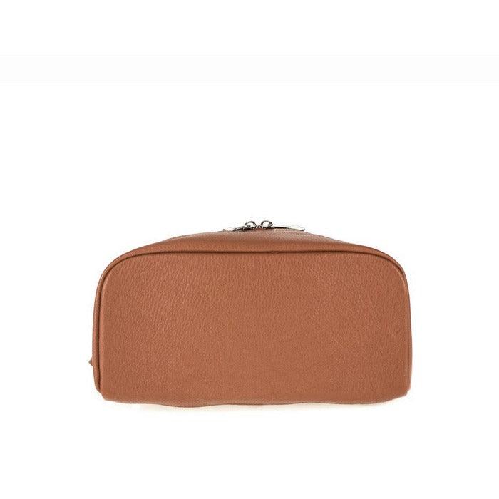 Camel Pocket Ethical Leather Backpack