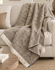 Chunky Camel Weave Alpaca Throw
