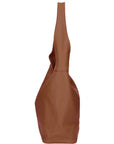 Camel Leather Shoulder Hobo Bag Brix Bailey Ethical Sustainable Bag