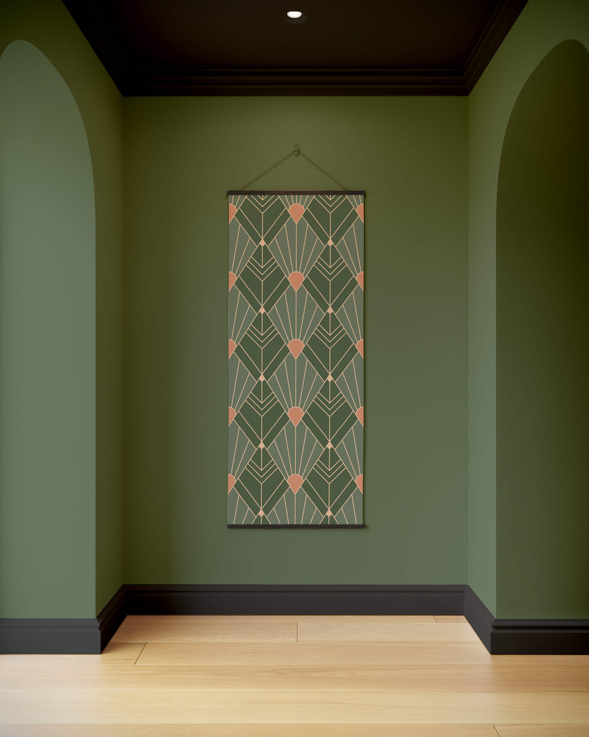 Art Deco Diamond Pattern Tapestry