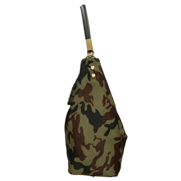 Luxurious Camouflage Calf Hair Leather Bag – Versatile &amp; Chic by Sostter at brixbailey.com