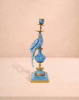 Enamelled Pretty Polly Parrot Candlestick - Left