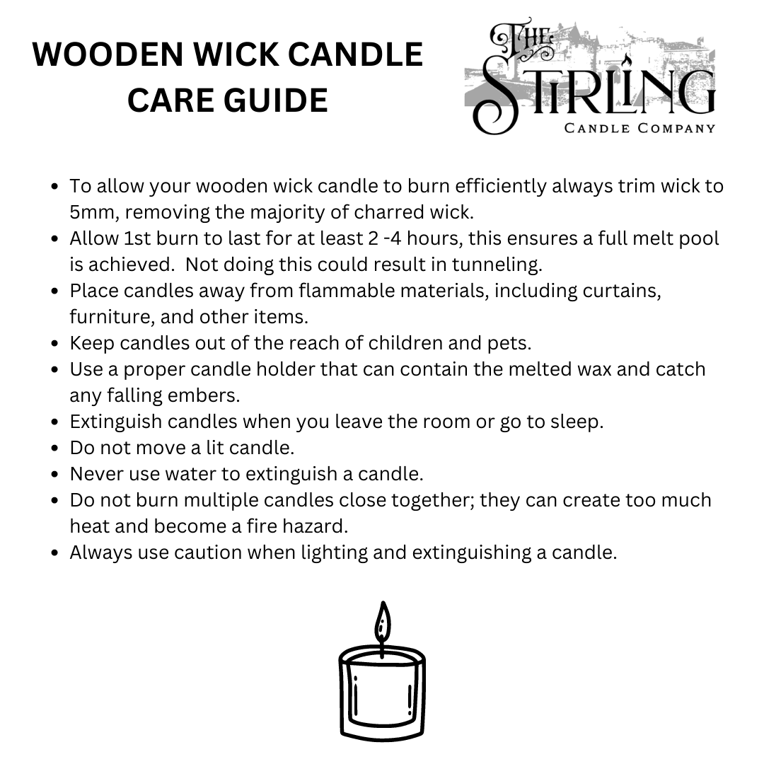 Chamomile &amp; Sandalwood - Travel Tin Candle - Wooden Wick