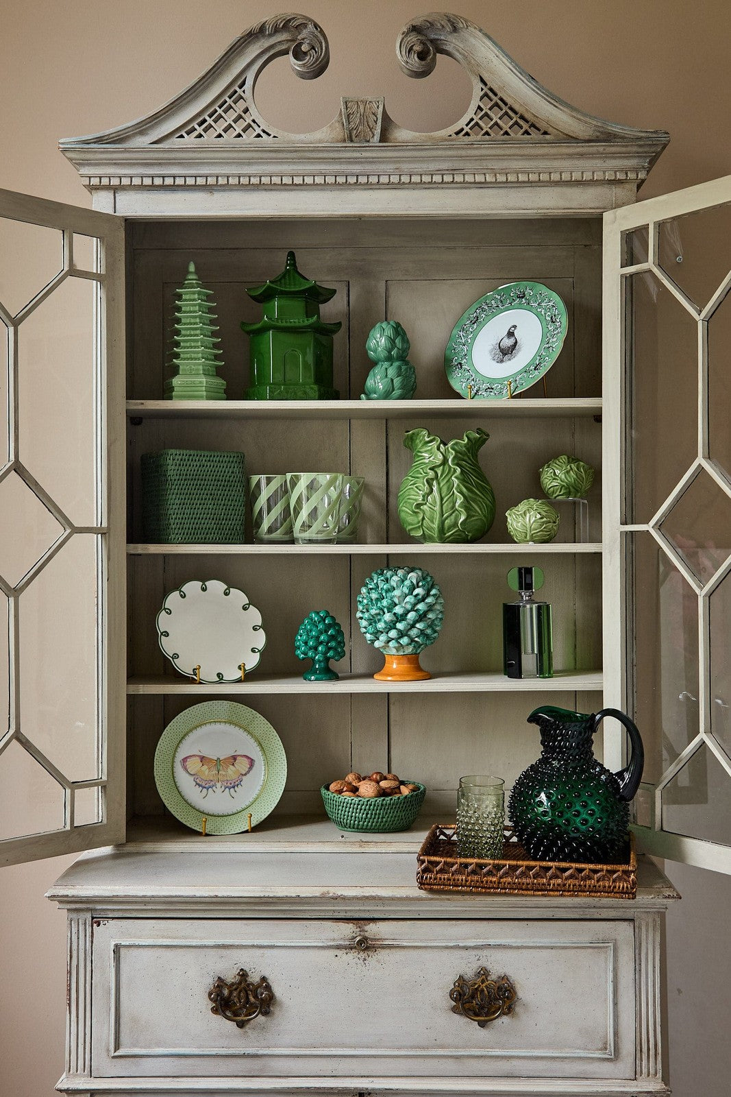 Green Cabbage Candle Holder