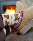 Save the Capybara Bamboo Socks in Brown