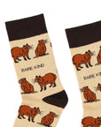 Save the Capybara Bamboo Socks in Brown