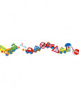 Car Shaped Wooden Threading Toy for Toddlers