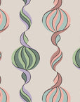Carousel Twist - in Pastel Candy - Wallpaper - Micaela Sharp Collaboration