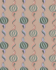 Carousel Twist - Vintage Shell - Wallpaper - Micaela Sharp Collaboration