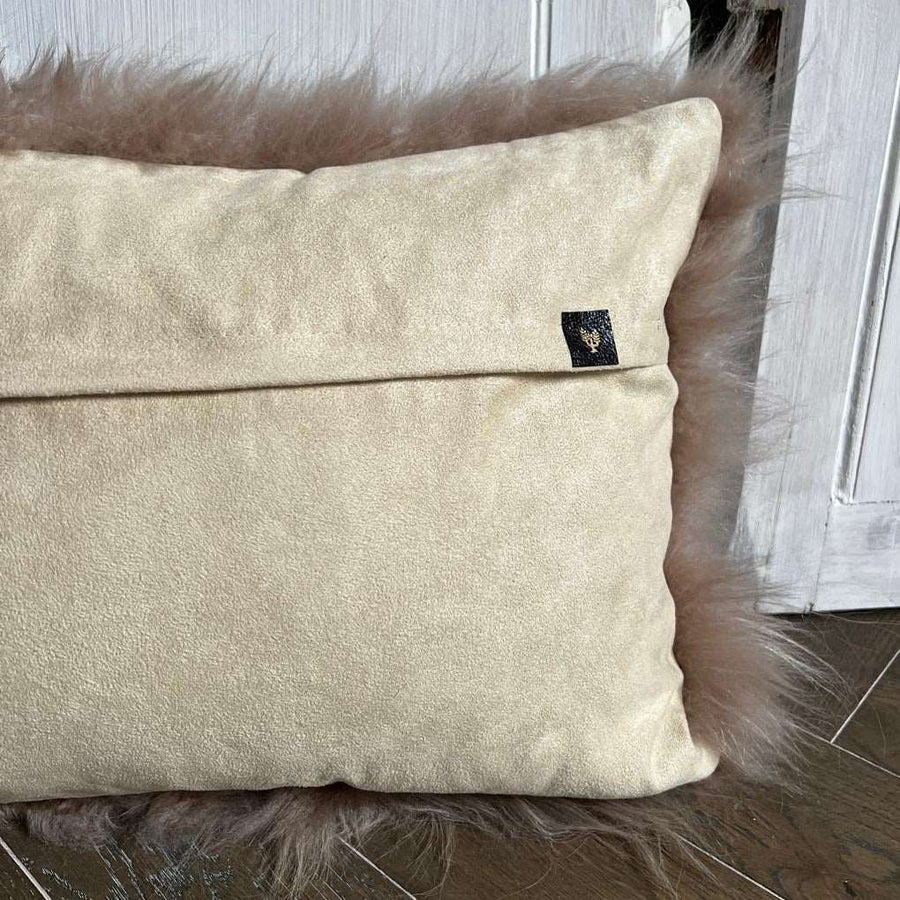 Cashmere Fur Cushion | Honey Gold 30cm x 50cm