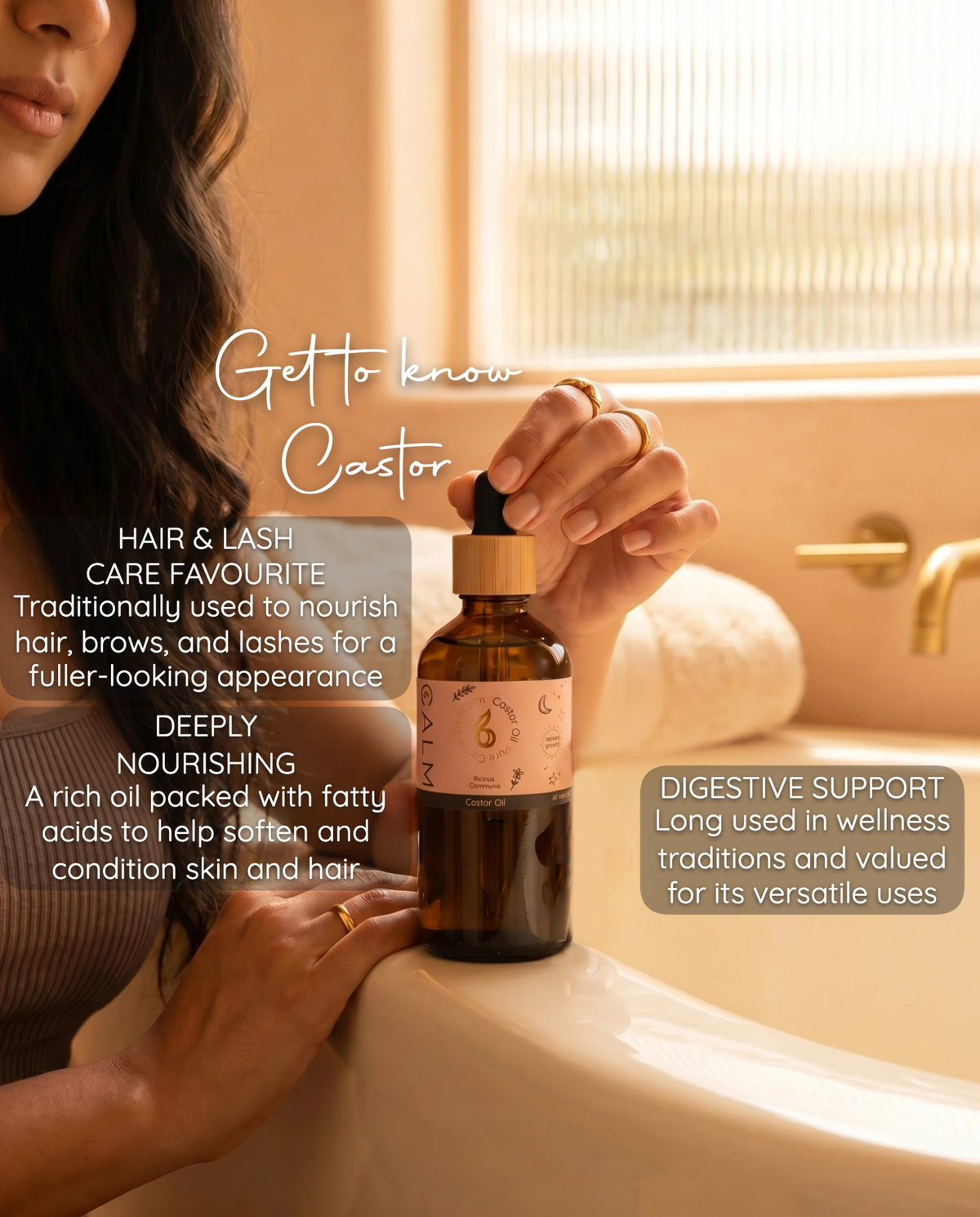 Pure Castor Oil – Hair, Lash &amp; Brow Conditioning Oil
