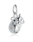Cat Silver Charm
