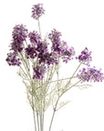 Lifelike purple artificial wildflower stem with delicate petals and natural movement, perfect for home decor arrangements. by sostter at brixbailey.com