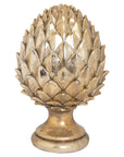 Gold Pinecone Ceramic Accent Decor