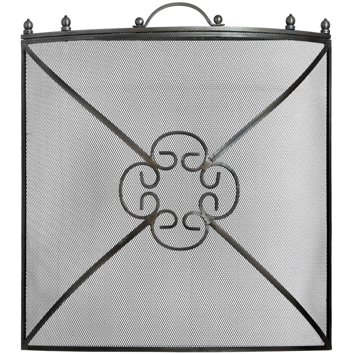 Antique Pewter Mesh Fireguard | Stylish &amp; Protective