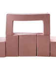Pink Velvet Multipurpose Playground Set for Children