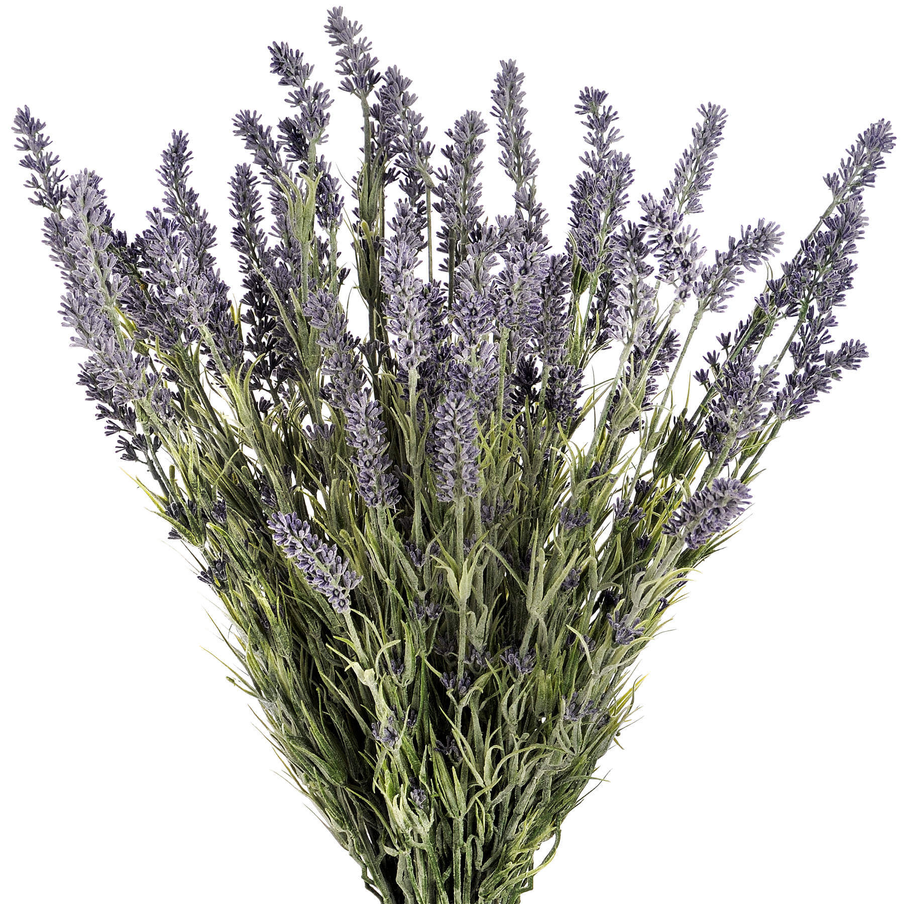Realistic purple lavender bouquet with 12 flower heads, lifelike plastic stems for elegant Provence-inspired home decor by Sostter at brixbailey.com
