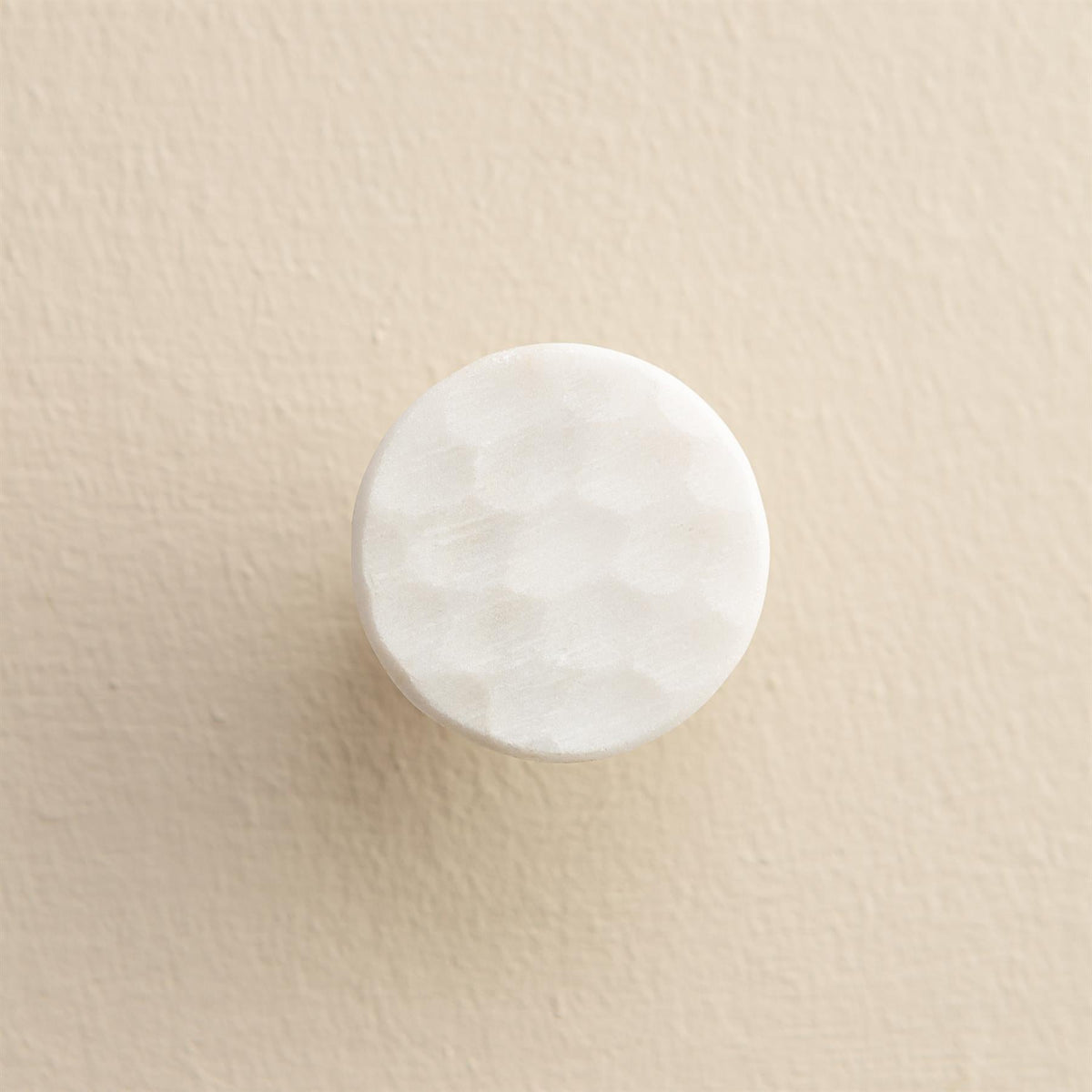 Navi White Stone Oval Drawer Knobs
