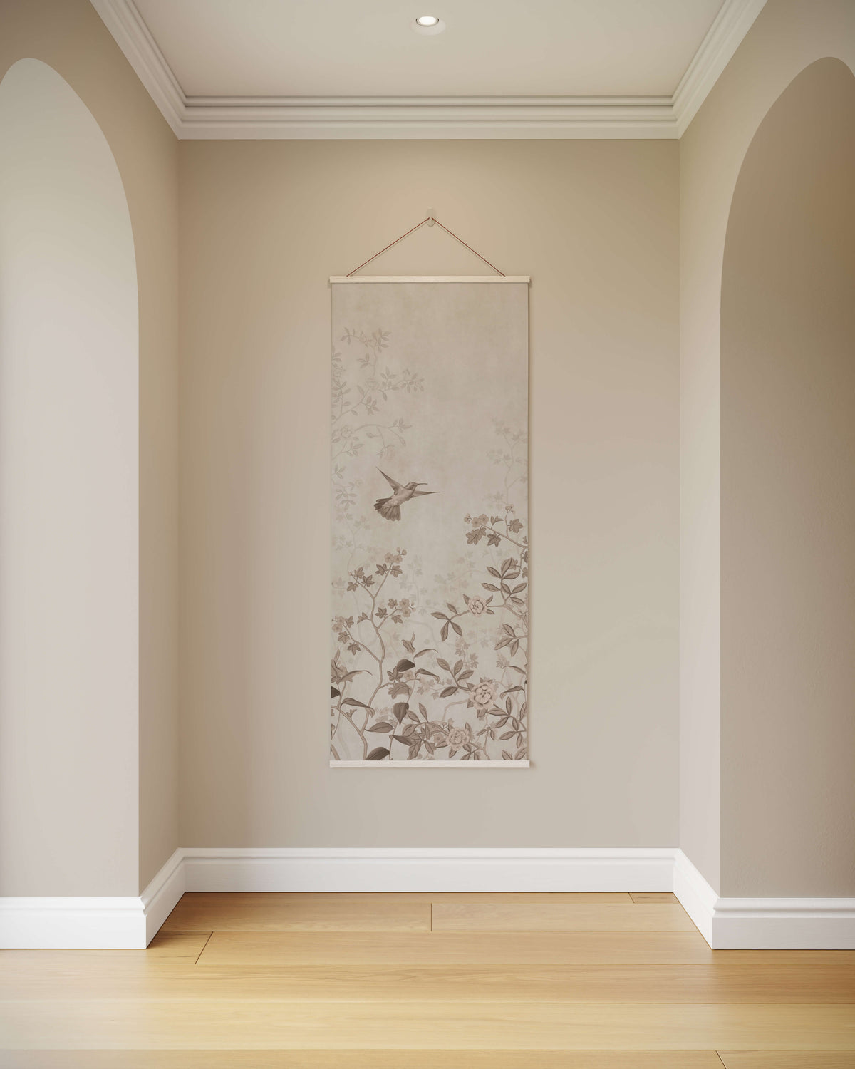 Vintage Tropical Bird &amp; Branch Tapestry