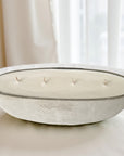 Multi Wick Concrete Oval Loaf Bowl Candle