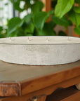 Multi Wick Concrete Oval Loaf Bowl Candle